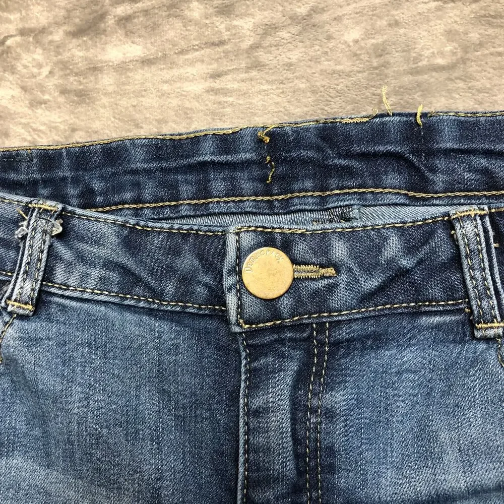 Vintage Democracy Distressed Skinny‎ Jeans Women's Size 10 Light Blue Denim